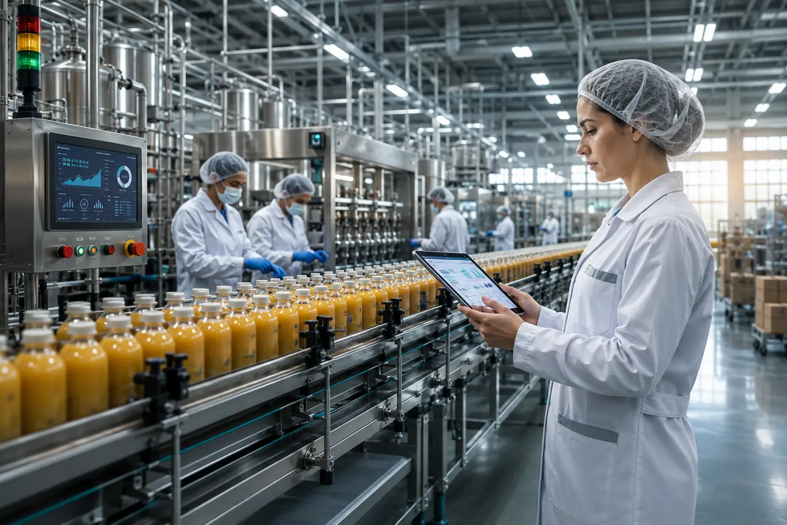 Planta de producción de alimentos y bebidas con Odoo